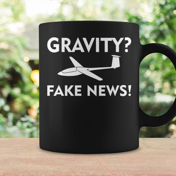 Gravity Fake News Glider Pilot Gliding Soaring Pilot Coffee Mug Gifts ideas
