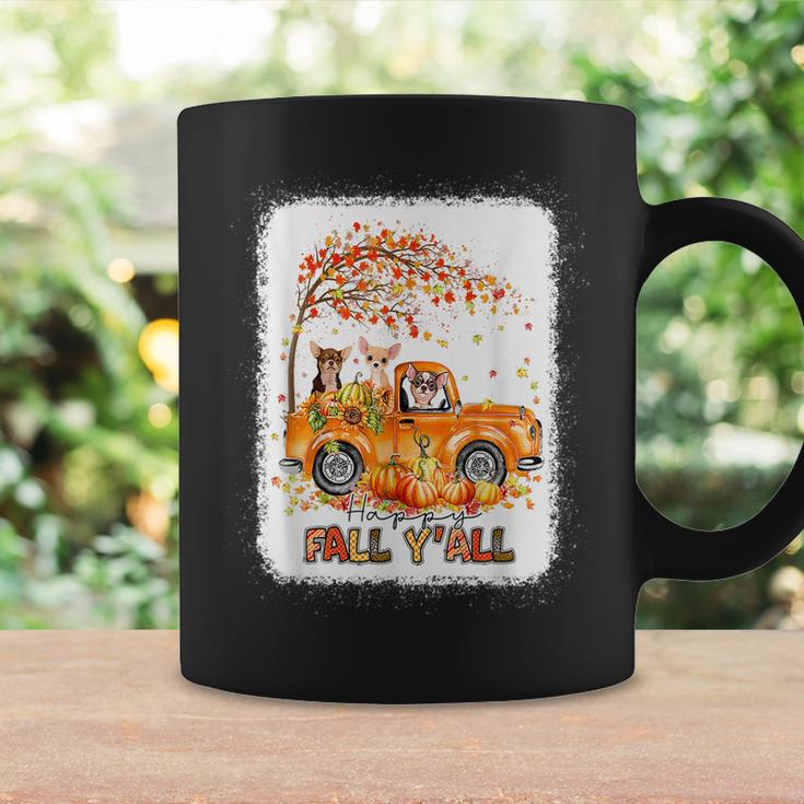 Happy Fall Yall Chihuahua Riding Truck Pumpkin Autumn Fall Coffee Mug Gifts ideas