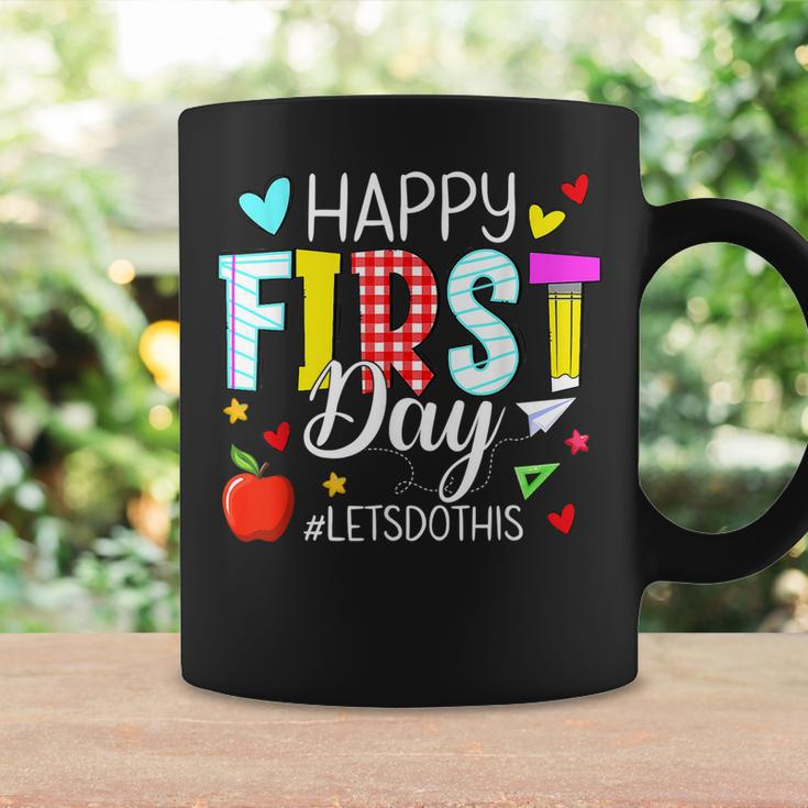 Happy First Day Lets Do This Welcome Back To School Teacher Coffee Mug Gifts ideas