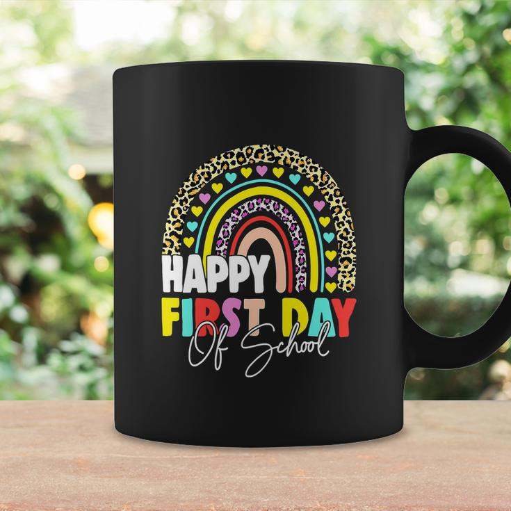 Happy First Day Of School Teacher Back To School Rainbow Coffee Mug Gifts ideas