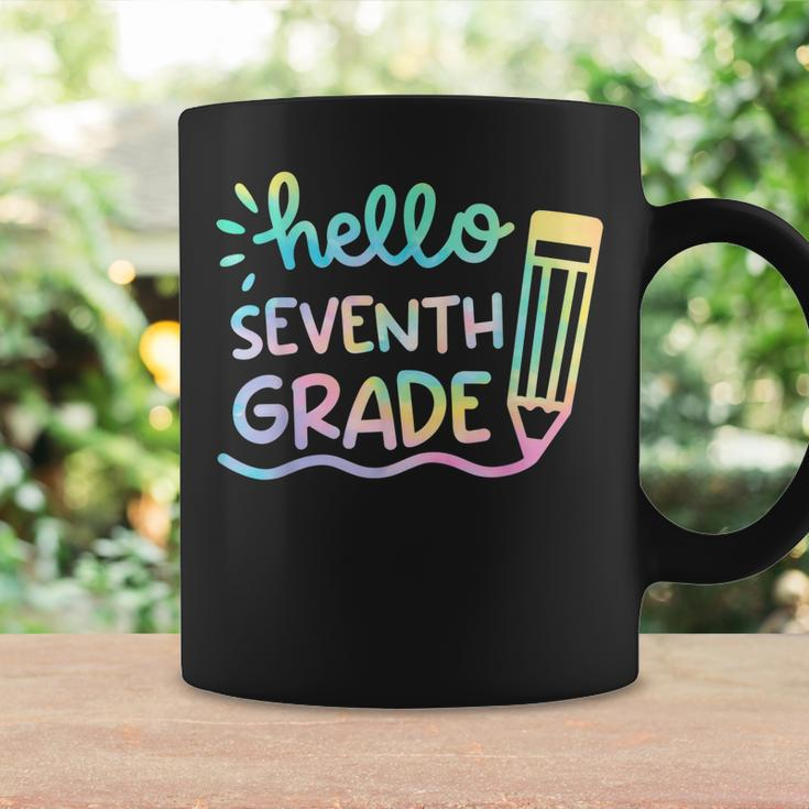 Hello 7Th Grade Tie Dye Teachers Kids Back To School Funny Coffee Mug Gifts ideas