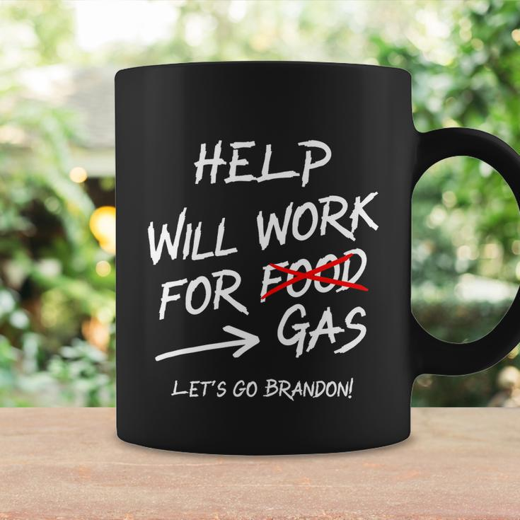Help Will Work For Gas Lets Go Brandon Funny Bidenflation Coffee Mug Gifts ideas
