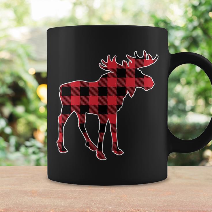 Holiday Plaid Moose Coffee Mug Gifts ideas