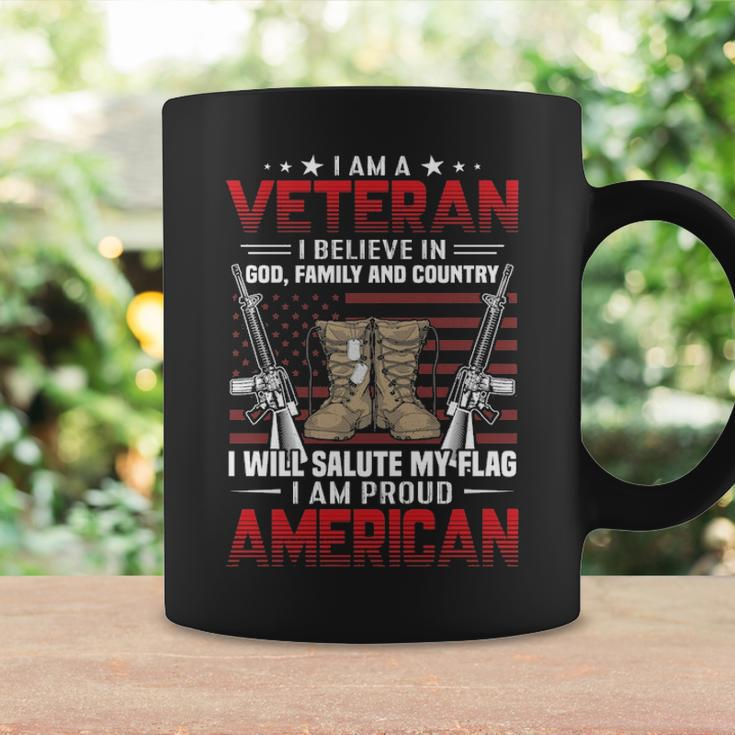 I Am A Veteran I Believe In Food Family And Country And Also I Am A Proud American Coffee Mug Gifts ideas