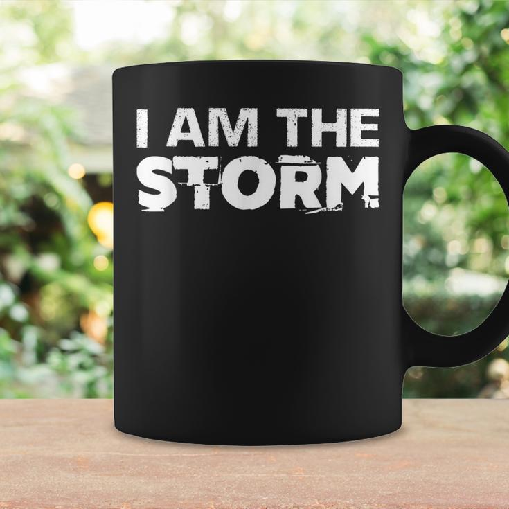 I Am The Storm Fate Devil Whispers Motivational Distressed Coffee Mug Gifts ideas