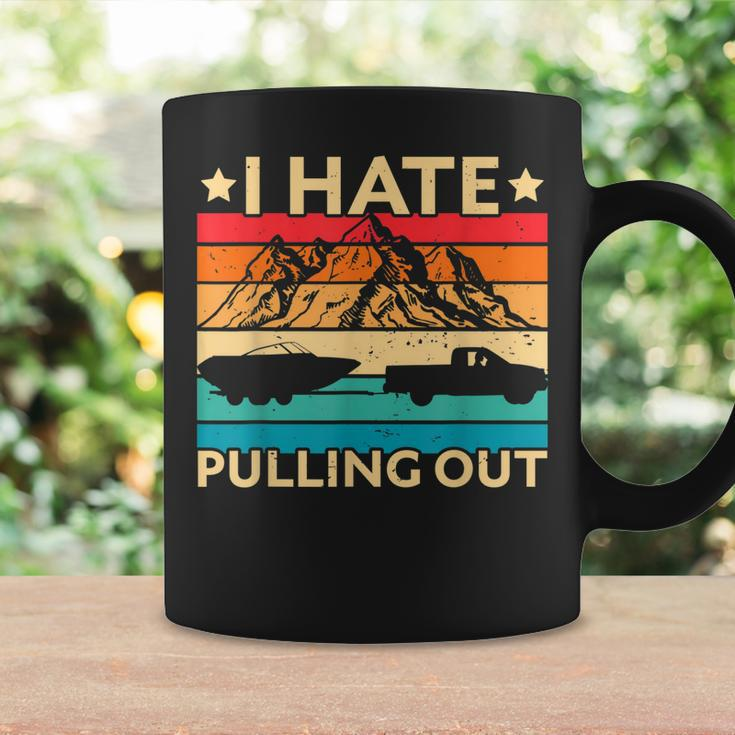 I Hate Pulling Out Boat Captain Funny Boating Retro V2 Coffee Mug Gifts ideas