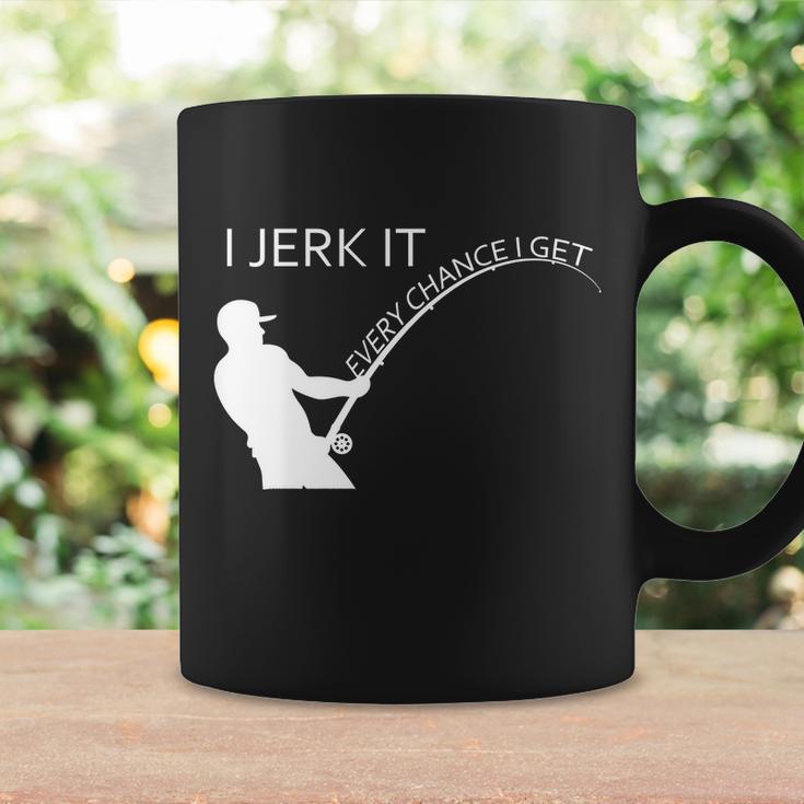 I Jerk It Funny Fishing Pole Tshirt Coffee Mug Gifts ideas