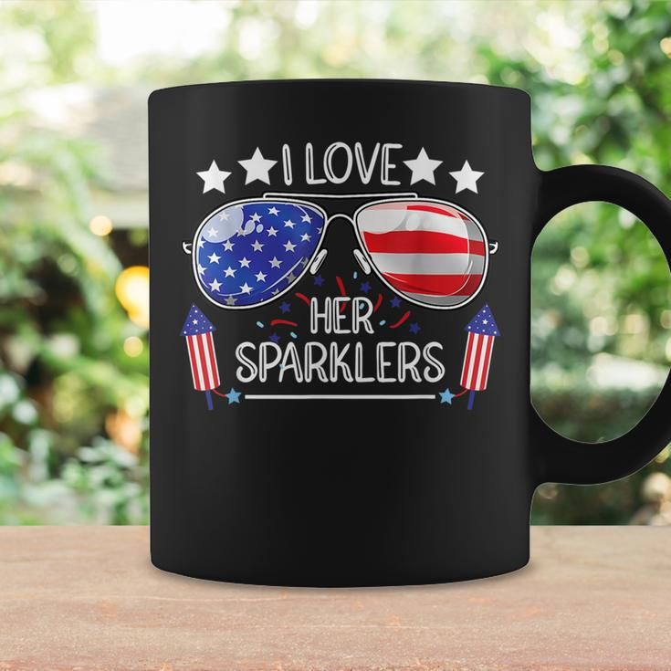 I Love Her Sparklers Matching Couple 4Th Of July Sunglasses Coffee Mug Gifts ideas