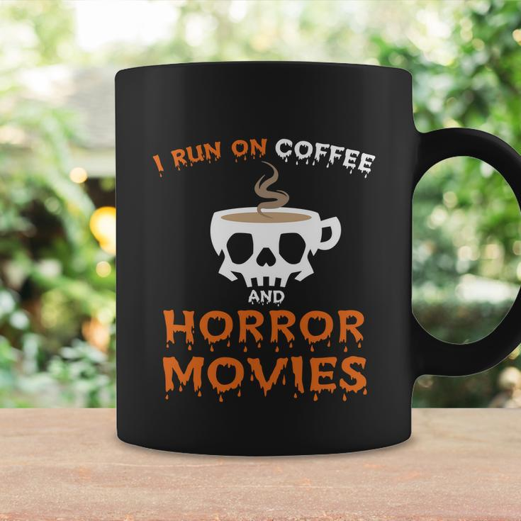 I Run On Coffee Horror Movies Halloween Quote Coffee Mug Gifts ideas