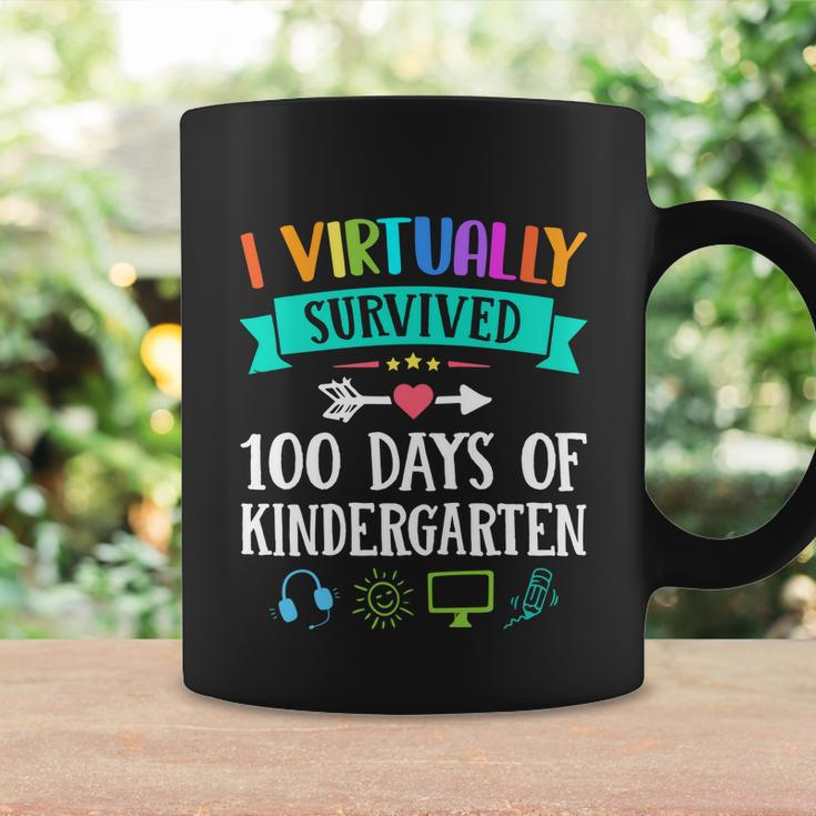 I Virtually Survived 100 Days Of Kindergarten Teacher Kids Meaningful Gift Coffee Mug Gifts ideas