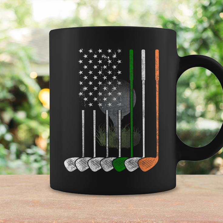 Irish American Flag Vintage Golf Flag St Patricks Day Coffee Mug Gifts ideas