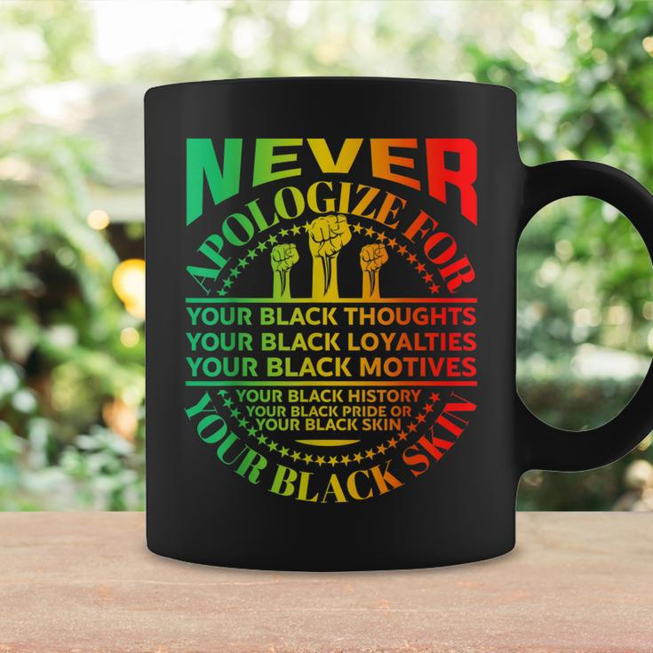 Junenth Black Pride Never Apologize For Your Blackness Coffee Mug Gifts ideas