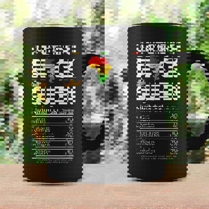 Junenth Womens Black Queen Nutritional Facts 4Th Of July Coffee Mug Gifts ideas