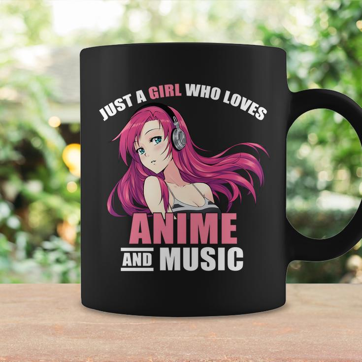 Just A Girl Who Like Anime And Music Funny Anime Coffee Mug Gifts ideas