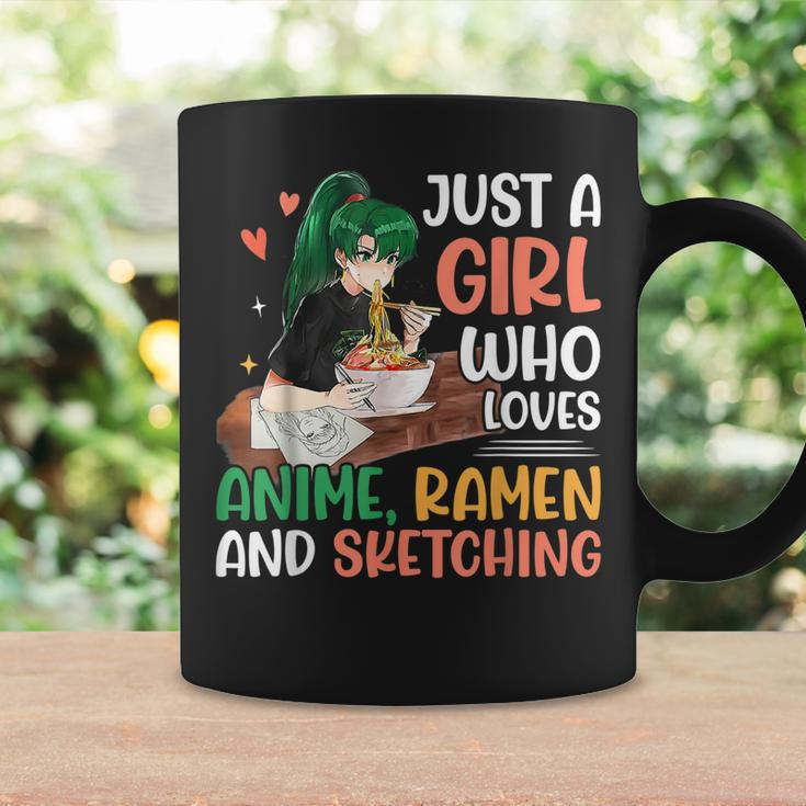 Just A Girl Who Loves Anime Ramen And Sketching Anime Lovers Coffee Mug Gifts ideas