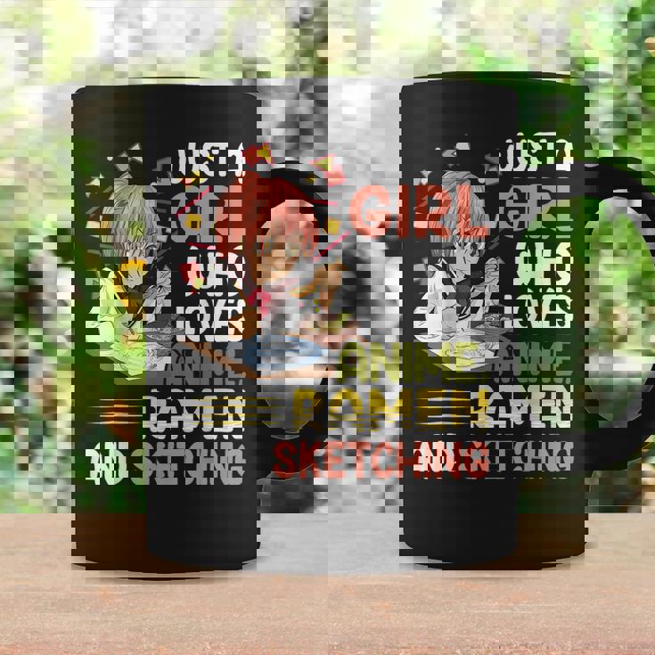 Just A Girl Who Loves Anime Ramen And Sketching Japan Anime Coffee Mug Gifts ideas