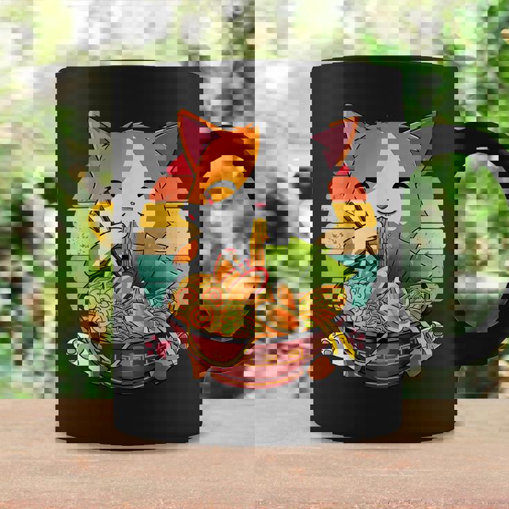 Kawaii Ramen Cat Japanese Neko Noodle Funny Vintage Anime Coffee Mug Gifts ideas