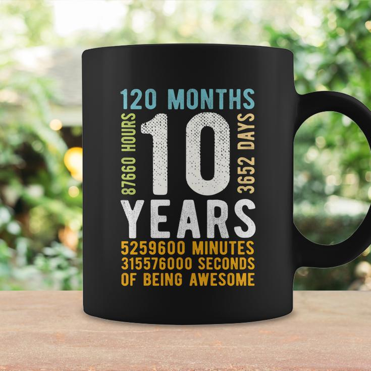 Kids 10Th Birthday Gift 10 Years Old Vintage Retro 120 Months Coffee Mug Gifts ideas