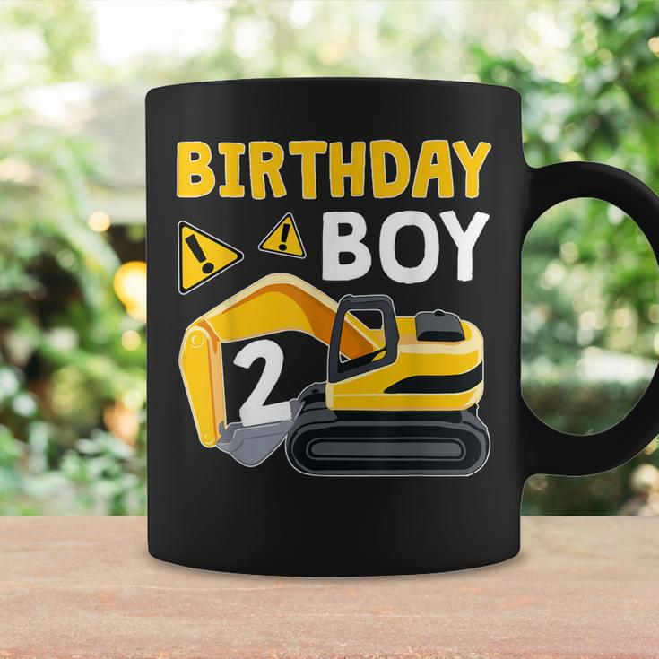 Kids 2 Years Old Boy 2Nd Birthday Gift Boy Toddler Excavator Coffee Mug Gifts ideas