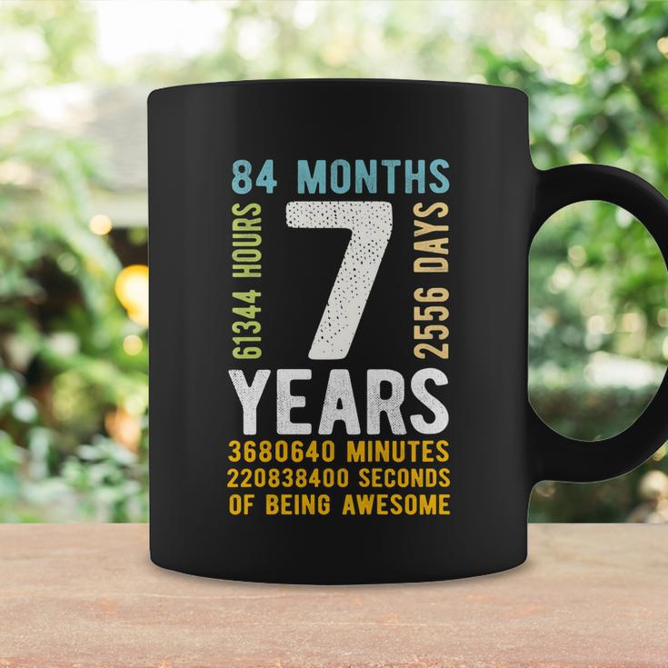 Kids 7Th Birthday Gift 7 Years Old Vintage Retro 84 Months Coffee Mug Gifts ideas