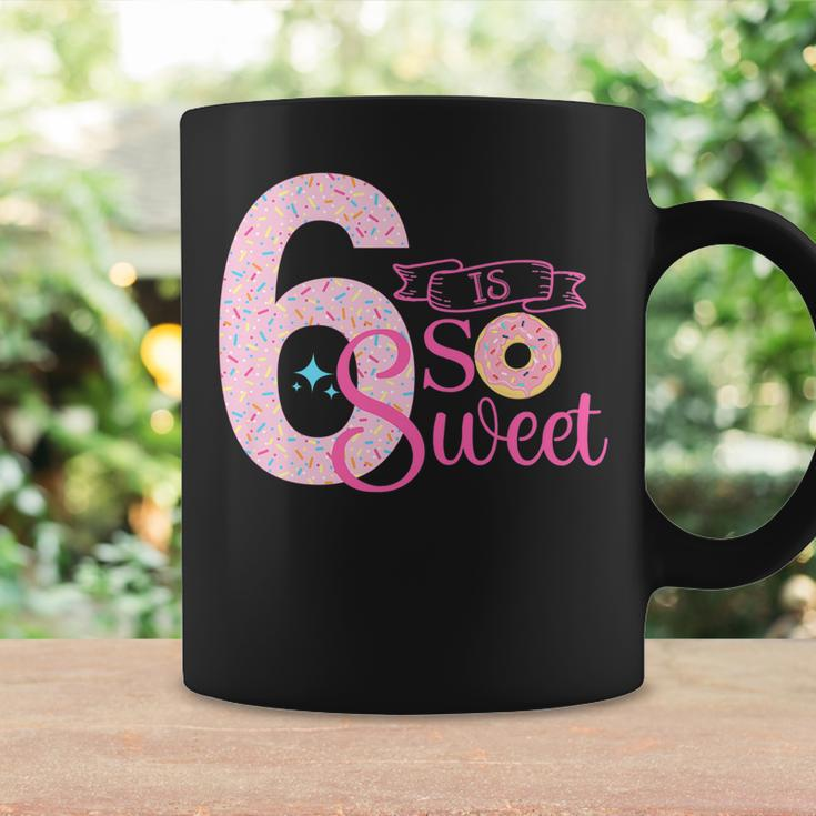 Kids Cute 6 Is So Sweet Donut 6Th Birthday Girl Donut Coffee Mug Gifts ideas