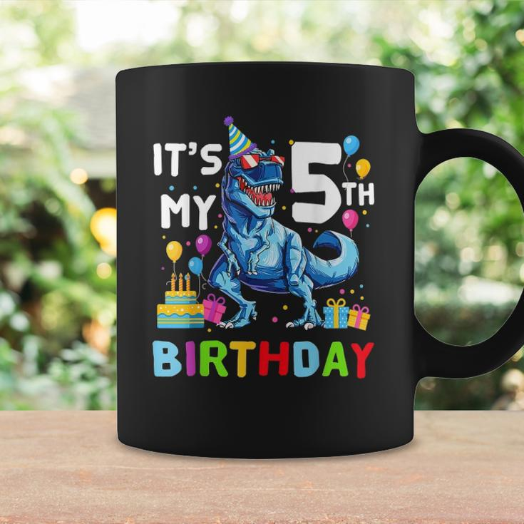 Kids It&8217S My 5Th Birthday Happy 5 Years Dinosaurrex Coffee Mug Gifts ideas