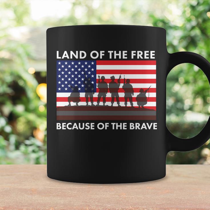 Land Of The Free Because Of The Brave Tshirt Coffee Mug Gifts ideas