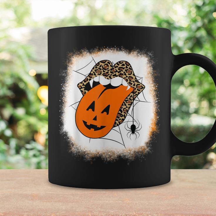 Leopard Lips Halloween Lips Vampire Mouth Pumpkin Tongue Coffee Mug Gifts ideas