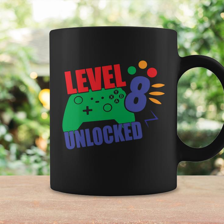 Level 8 Unlocked 8Th Gamer Video Game Birthday Video Game Graphic Design Printed Casual Daily Basic Coffee Mug Gifts ideas