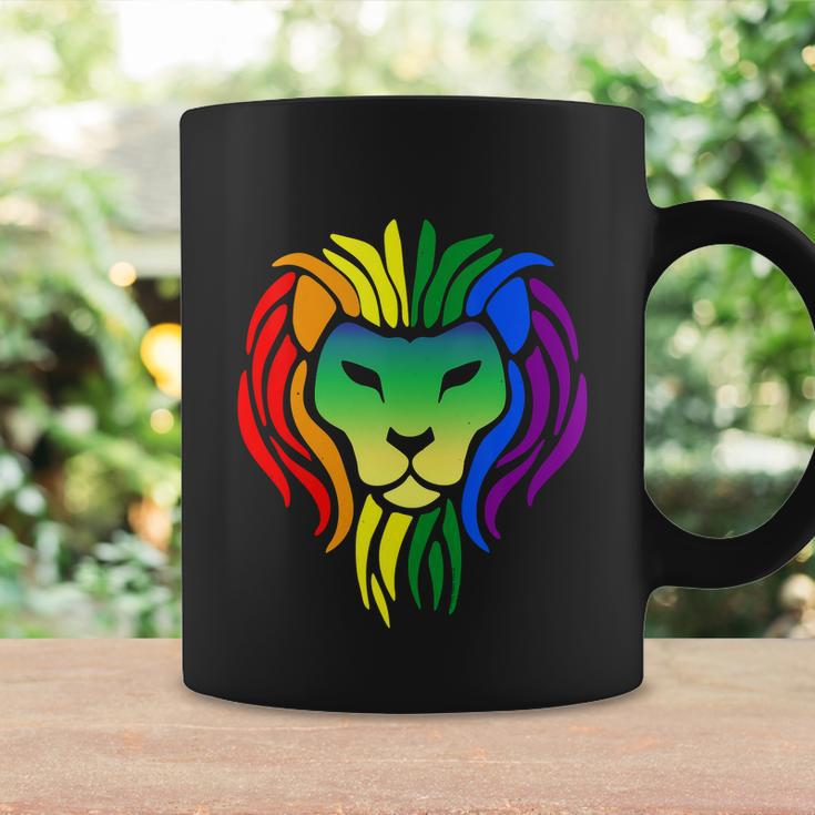 Lgbt Gay Pride Flag Proud Lion Lgbt Gay Pride Graphic Design Printed Casual Daily Basic Coffee Mug Gifts ideas