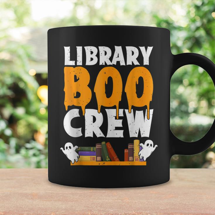 Library Boo Crew School Librarian Ghost Halloween Boys Girls Coffee Mug Gifts ideas