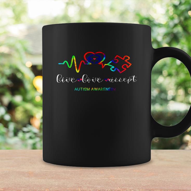 Live Love Accept Autism Awareness Coffee Mug Gifts ideas