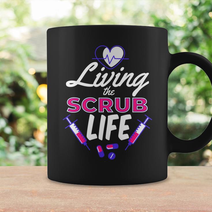 Living The Scrub Life Nurse Tshirt Coffee Mug Gifts ideas