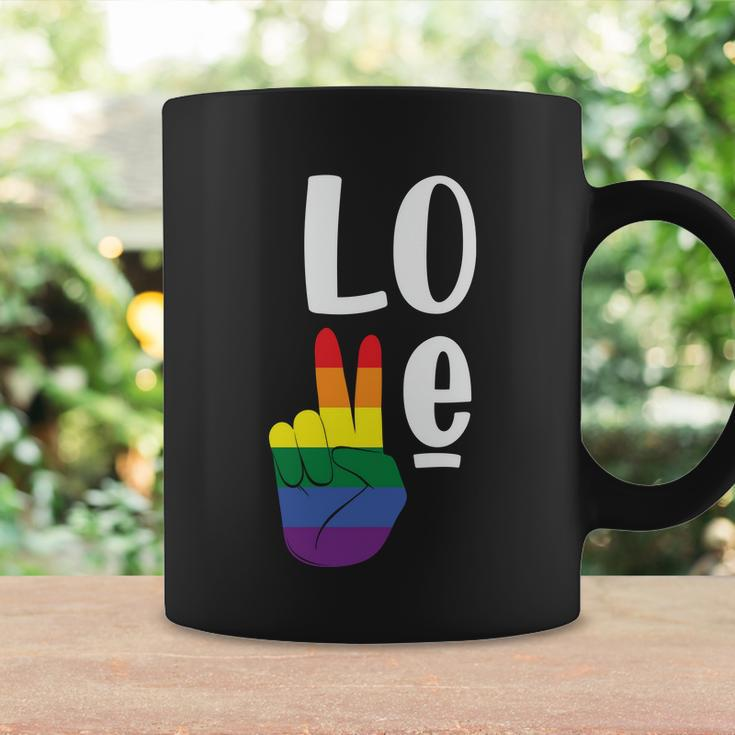 Love Peace Lgbt Gay Pride Lesbian Bisexual Ally Quote Coffee Mug Gifts ideas