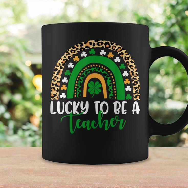 Lucky To Be A Teacher Rainbow Teacher St Patricks Day Coffee Mug Gifts ideas