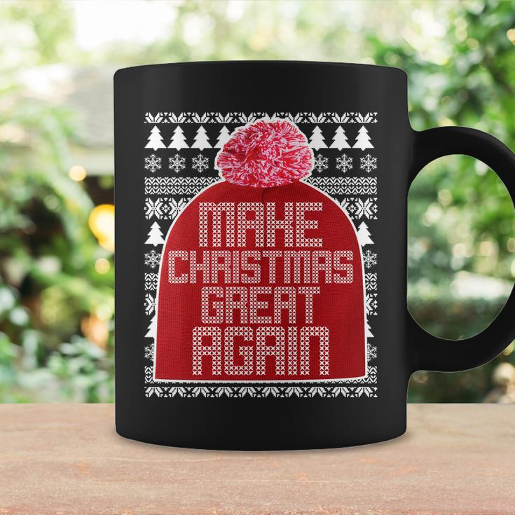 Make Christmas Great Again Ugly Christmas Sweater Design T-Shirt Graphic Design Printed Casual Daily Basic Coffee Mug Gifts ideas