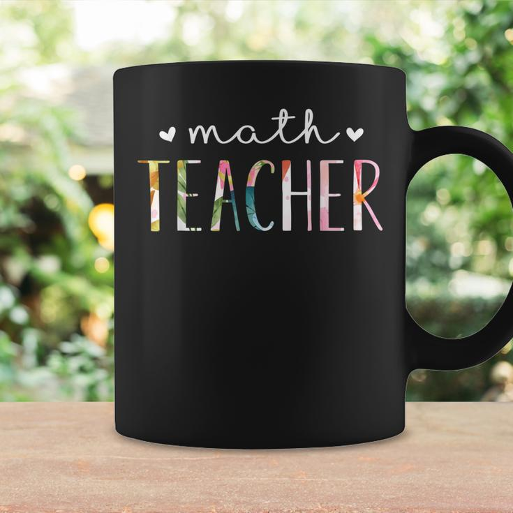 Math Teacher Cute Floral Design V2 Coffee Mug Gifts ideas