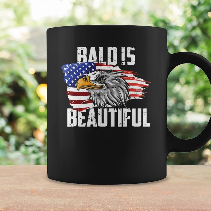 Mens Bald Is Beautiful July 4Th Eagle Patriotic American Vintage Coffee Mug Gifts ideas