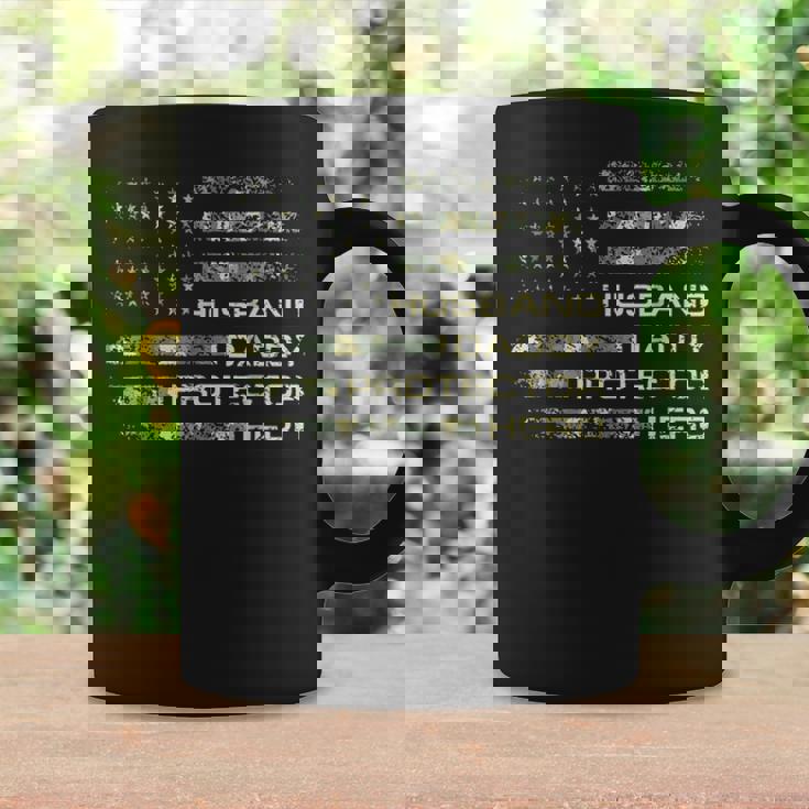 Mens Husband Daddy Protector Hero Fathers Day Flag Gift V2 Coffee Mug Gifts ideas
