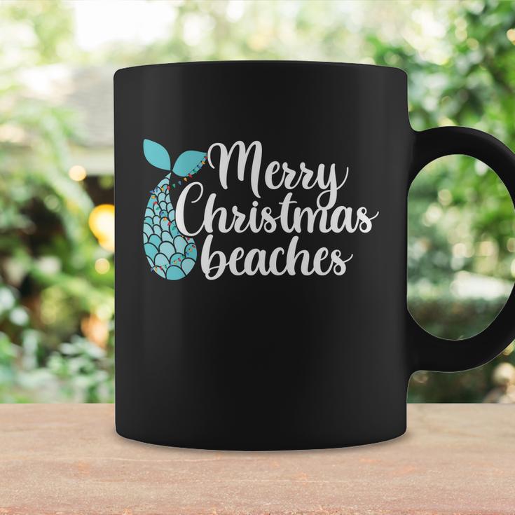 Merry Christmas Beached Mermaid Christmas In July Coffee Mug Gifts ideas