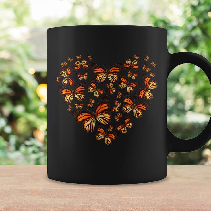 Monarch Butterfly Heart Coffee Mug Gifts ideas
