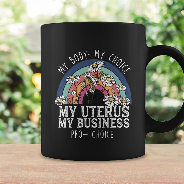My Body Choice Mind Your Own Uterus Shirt Floral V2 Coffee Mug Gifts ideas