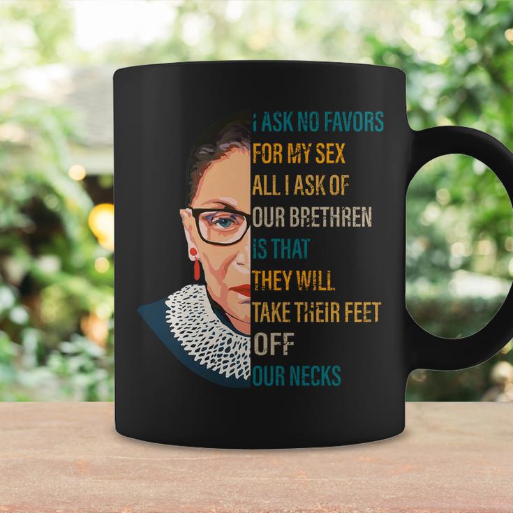 Notorious Rbg Ask No Favors Quote Coffee Mug Gifts ideas