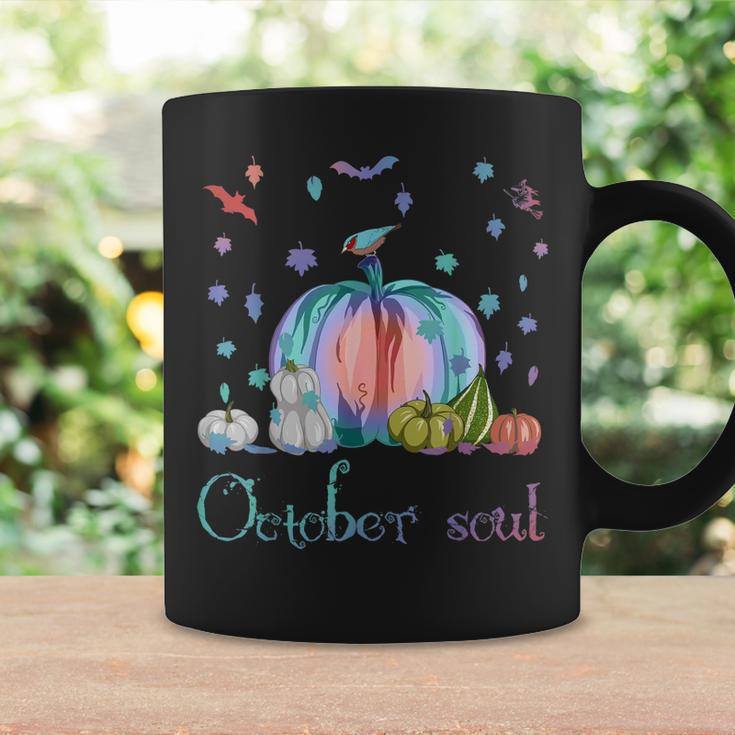 October Soul Funny Magic Halloween Pumpkin Fall Thanksgiving Coffee Mug Gifts ideas