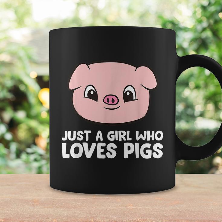 Pigs Farmer Girl Just A Girl Who Loves Pigs Graphic Design Printed Casual Daily Basic Coffee Mug Gifts ideas