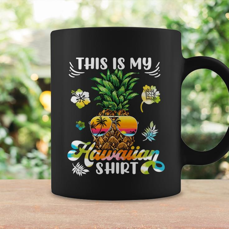 Pineapple This Is My Hawaiian Beach Aloha Hawaii Summertime Cool Gift Coffee Mug Gifts ideas