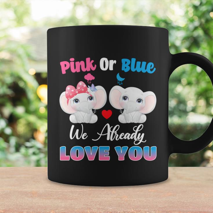Pink Or Blue We Always Love You Funny Elephant Gender Reveal Gift Coffee Mug Gifts ideas