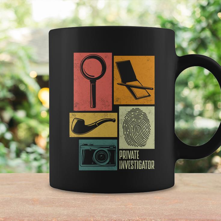 Private Detective Crime Investigator Silhouettes Gift Coffee Mug Gifts ideas