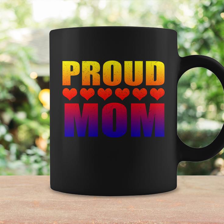 Proud Mom Lgbtcute Giftq Gay Pride Ally Lgbt Parent Rainbow Heart Gift Coffee Mug Gifts ideas