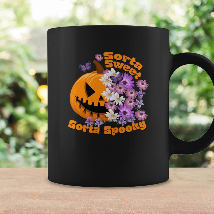 Pumpkin Daisy Sorta Sweet Sorta Spooky Halloween Coffee Mug Gifts ideas
